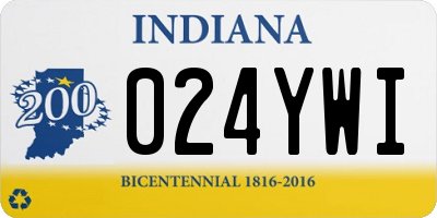 IN license plate 024YWI