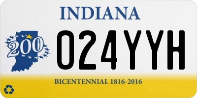 IN license plate 024YYH