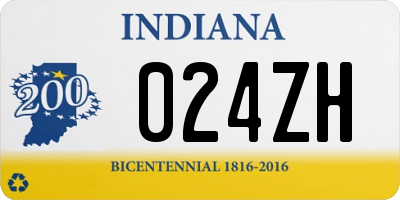 IN license plate 024ZH