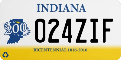 IN license plate 024ZIF