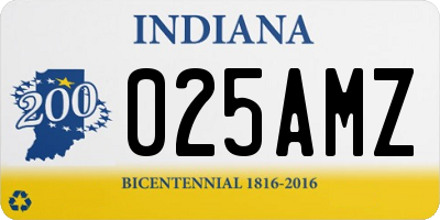 IN license plate 025AMZ