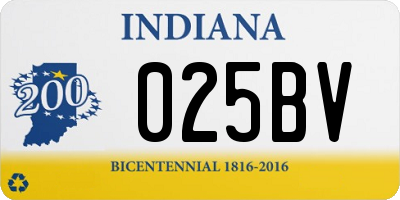 IN license plate 025BV