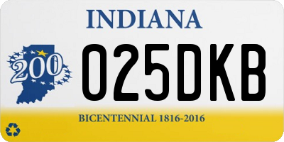 IN license plate 025DKB