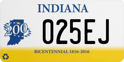 IN license plate 025EJ