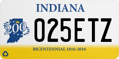 IN license plate 025ETZ