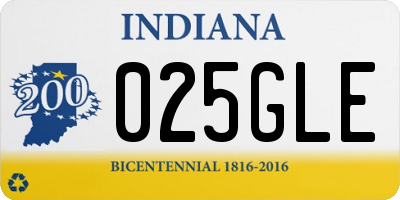 IN license plate 025GLE
