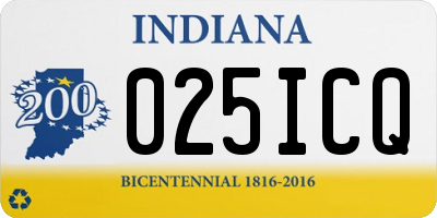 IN license plate 025ICQ
