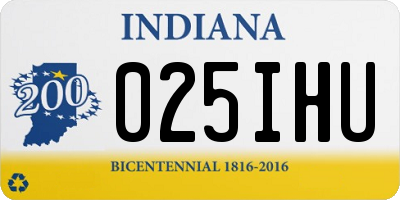 IN license plate 025IHU