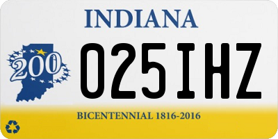 IN license plate 025IHZ