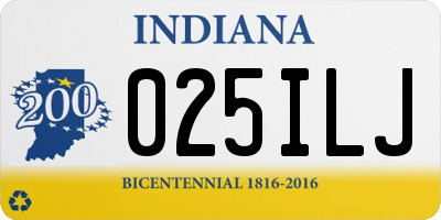 IN license plate 025ILJ