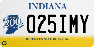 IN license plate 025IMY