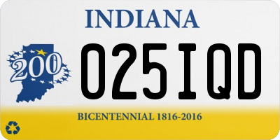 IN license plate 025IQD