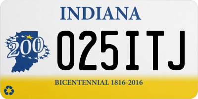 IN license plate 025ITJ