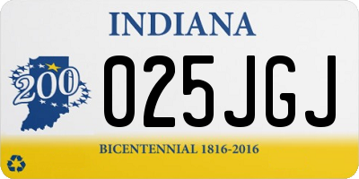 IN license plate 025JGJ