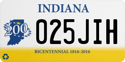 IN license plate 025JIH