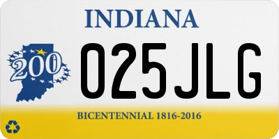 IN license plate 025JLG