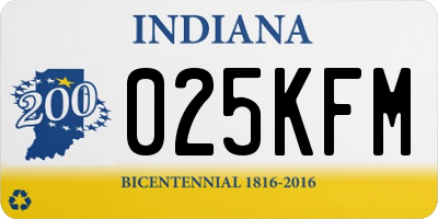 IN license plate 025KFM