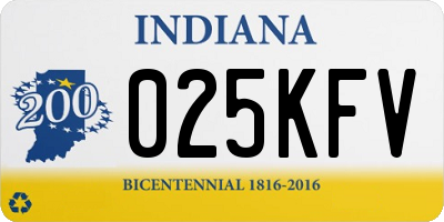 IN license plate 025KFV