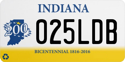 IN license plate 025LDB
