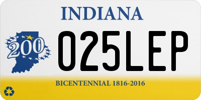 IN license plate 025LEP
