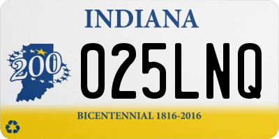IN license plate 025LNQ