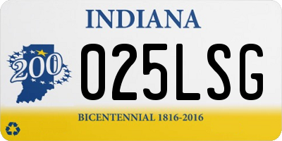 IN license plate 025LSG