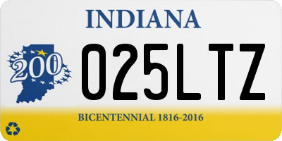 IN license plate 025LTZ