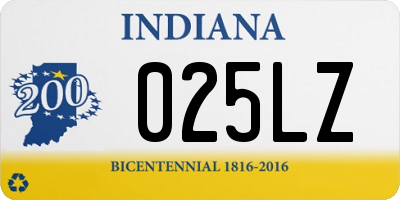 IN license plate 025LZ