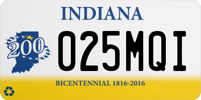 IN license plate 025MQI