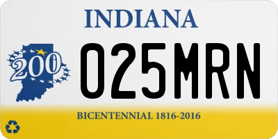 IN license plate 025MRN