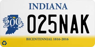 IN license plate 025NAK