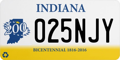 IN license plate 025NJY