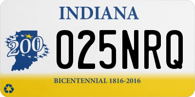 IN license plate 025NRQ