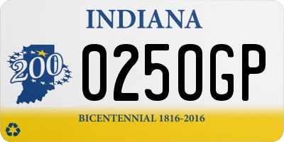 IN license plate 025OGP