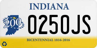 IN license plate 025OJS
