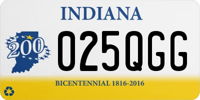 IN license plate 025QGG