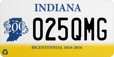 IN license plate 025QMG