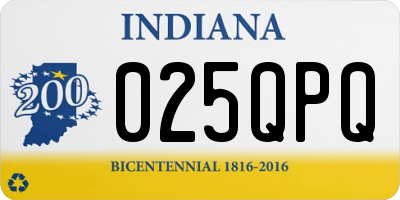 IN license plate 025QPQ