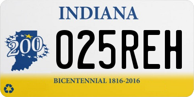 IN license plate 025REH