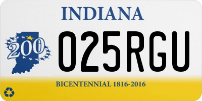 IN license plate 025RGU