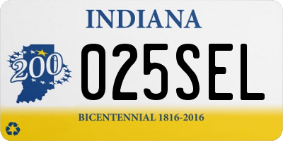 IN license plate 025SEL