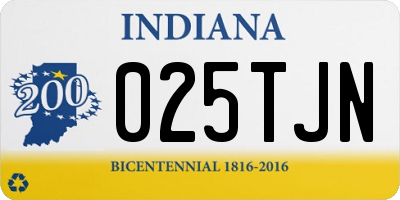 IN license plate 025TJN