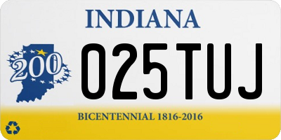 IN license plate 025TUJ