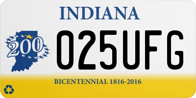 IN license plate 025UFG