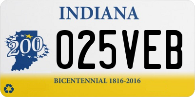 IN license plate 025VEB