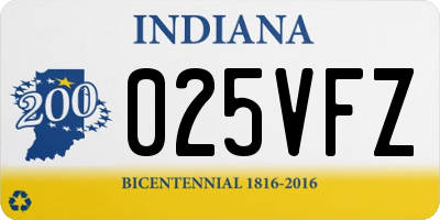 IN license plate 025VFZ