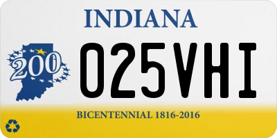 IN license plate 025VHI