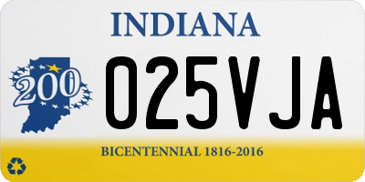 IN license plate 025VJA