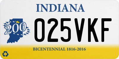 IN license plate 025VKF