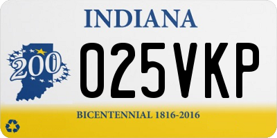 IN license plate 025VKP